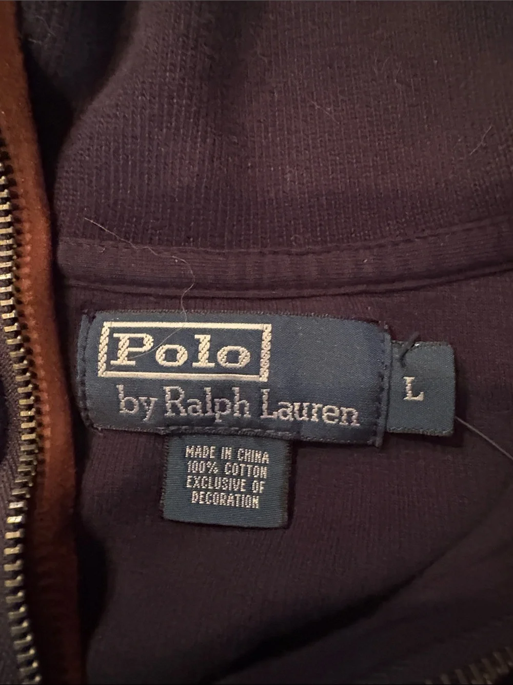 NWT Polo Ralph Lauren. Quarter Zip. Large